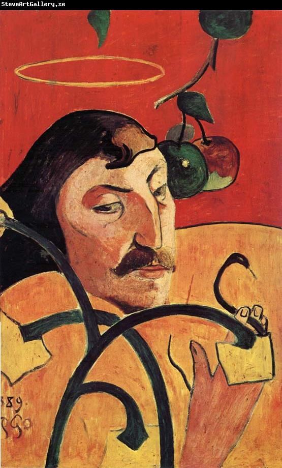 Paul Gauguin Portrait cbarge de Gauguin